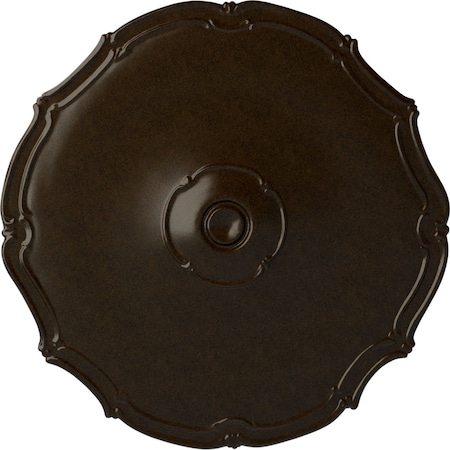 Ekena Millwork Pompeii Ceiling Medallion (Fits Canopies up to 2"), Hand-Painted Bronze, 18 7/8"OD x 1 1/2"P CM18POBZS